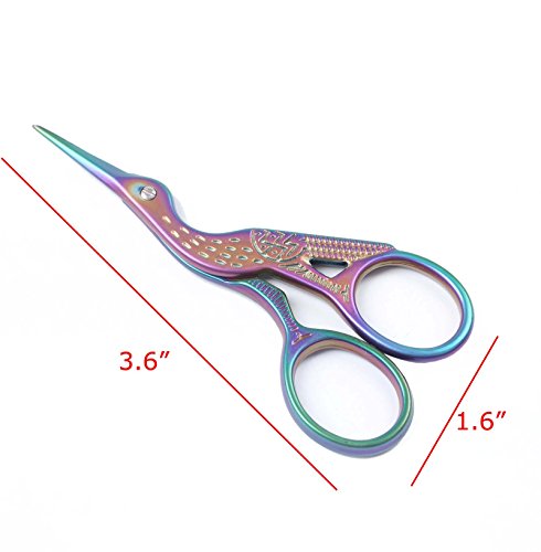 Rainbow Stork Mini Scissors for Eyelash Extensions (7)